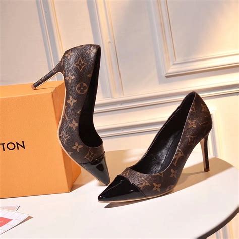 lv shoes high heels|louis vuitton denim heels.